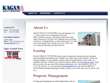 Tablet Screenshot of kaganrealty.com